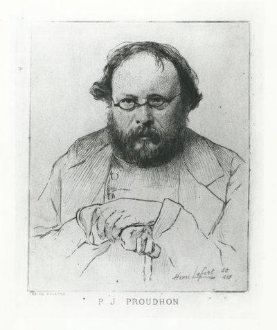 Pierre-Joseph Proudhon, 1895 de Henri Lefort